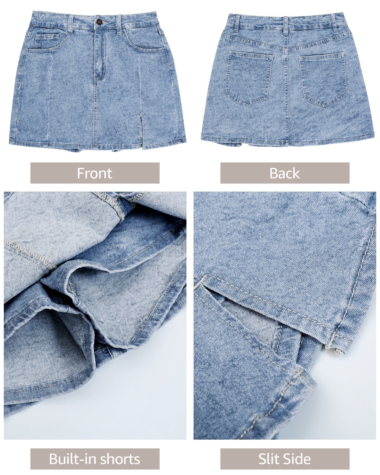 High Waisted Mini Skirt