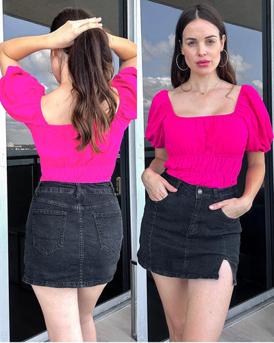 High Waisted Mini Skirt